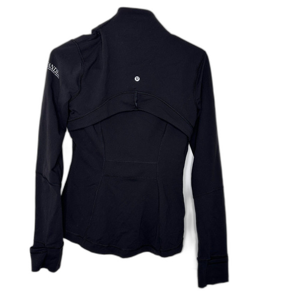 Sold Lululemon Define Jacket Black Size 6 Full Zip Logo*** Sleeve Slim - Picture 3 of 11